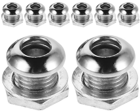 LOLIPPYY 8 Stück Belüftungsset für Snare Drums mit Schrauben aus Stahl Einfache Installation und Vielseitige Kompatibilität für Schlaginstrumente