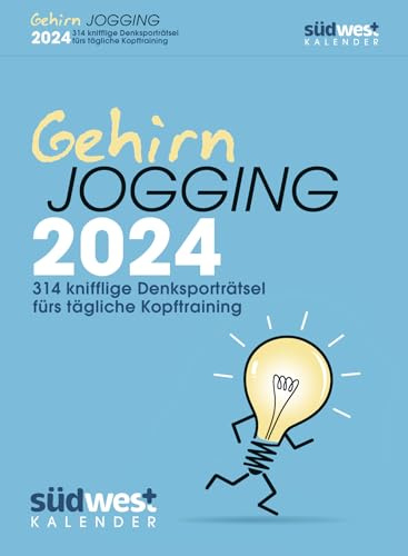 Gehirnjogging 2024 - 314 knifflige Denksporträtsel fürs tägliche Kopftraining - Textabreißkalender zum Aufstellen oder Aufhängen