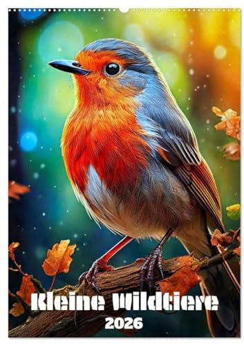 Kleine Wildtiere (Wandkalender 2026 DIN A2 hoch), CALVENDO Monatskalender: Bewohner unserer Wälder und Bäche (CALVENDO Tiere)