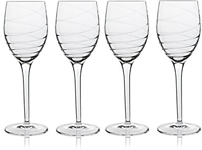 Luigi Bormioli Lot de 4 verres à vin blanc Romantica Transparent