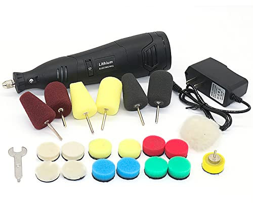 NOALED Polisseuse sans Fil pour Voiture, Tampon de détail de beauté, Batterie électrique sans Fil au Lithium, broyeur de Points Rechargeable, Polissage, Arbre Flexible
