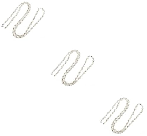 Operitacx 3 Pièces Garniture De Balayage Décor De Noël Perle Sangle Strass Garniture Perle Guirlande Mariée Ceinture Mariée Portefeuille Strass Mariée Ceinture Robe De Mariée
