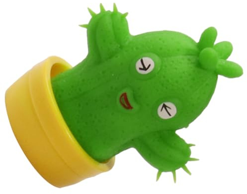 CLISPEED Anti-Stress Cactus TPR Résistant à Usure Squeeze Sensoriel Élastique pour Détente Tension et Relaxant pour Adultes