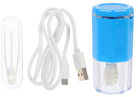 FONDOTIN Automatic Lens Cleaner Electric Lens Cleaning Machine for Contact Lenses and Eyeglasses Professional Cleaning Tool Rotating Wash Technology for Home Travel Use