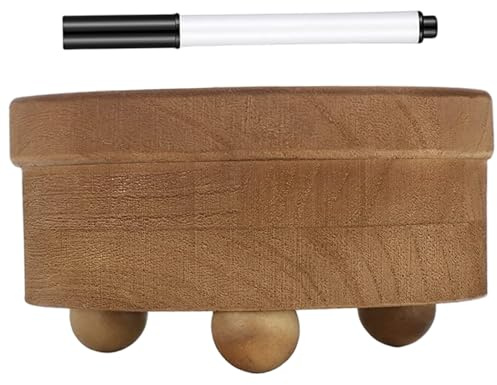 Licsaliwe Portavasos de madera con ranura para marcador, dispensador compacto de vasos individuales para fiestas y cocina/5, 5x5, 5 pulgadas