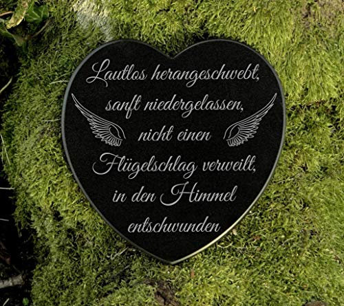 Gedenkstein Herz Grabschmuck Sternenkind Marmor