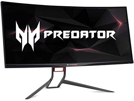 Acer Predator X34P Monitor Gaming G-Sync Curvo 34, Display IPS WQHD, 120 Hz, 4 ms, HDMI 1.4, DP, USB 3.0, Audio Out, Speaker Integrati, Regolazione in Altezza, Cavi HDMI, DP, USB3.0 Inclusi