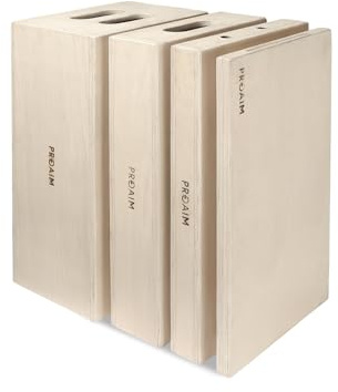 PROAIM Full Set of 4 Standard White APPL-Box for Studio, Film Set & Photography. Multi-Use Wooden Boxes. Use them for Propping, Levelling, Standing. Full, Half, Quarter & Pancake (AB-SET4-WH)