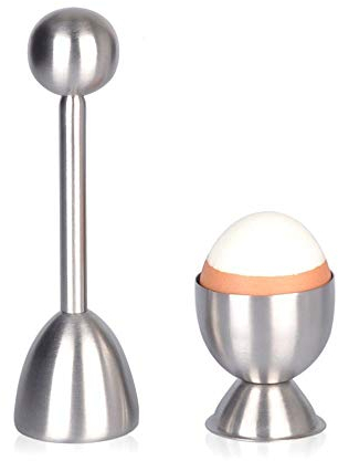 BIASTNR Egg Cutter Set, Stainless Steel Egg Opener, Poached Egg Separator, Egg Shell Cutter for Raw/Soft Boiled Eggs