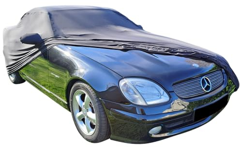 Star Cover Indoor Autoabdeckung kompatibel mit Mercedes-Benz SLK-Class (R170) mit Spiegeltaschen SUPER Soft Stretch
