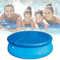 Artfeel Cubierta redonda para piscina de 1.8 m con lazos de cuerda, lona de polietileno azul, resistente al agua, cubierta de piscina para piscinas redondas sobre el suelo, 6 pies (183 cm)