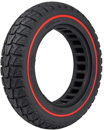 Aloskart 10 Pulgadas Rueda Maciza Patinete Electrico 10x2.0-6.5, Rueda Patinete, 10 Neumatico de Goma Maciza Scooter Compatible con Xiaomi Ninebot Soflow, Neumáticos Repuesto Scooter