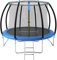 MONZANA® Trampolin Ø 305 cm TÜV Rheinland GS Zertifiziert Komplettset inkl. Sicherheitsnetz Innen Leiter Randabdeckung Kindertrampolin Gartentrampolin