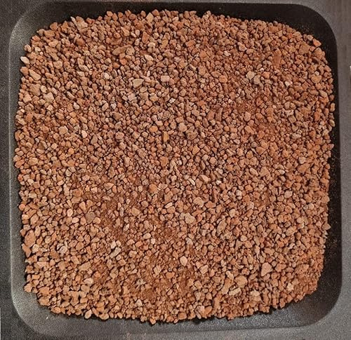 AlmaStore Lapillo Vulcanico Rosso, Granulometria 3/5 mm, 5 kg (5 Litri) per Piante Grasse, Giardino, Bonsai, Acquario, Lava vulcanica