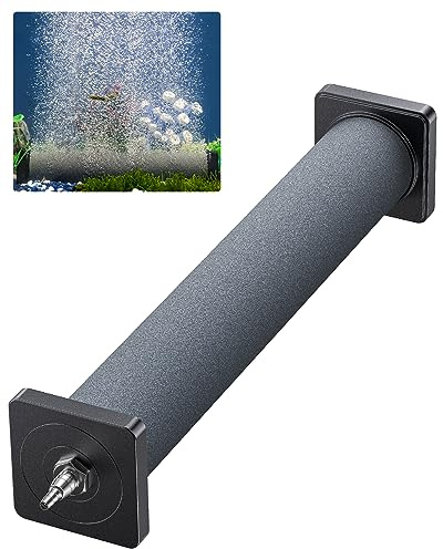 Pawfly Aquarium Air Stone 12 Inch Fish Tank Air Stone Bubbler Cylindrical Bubble Release Tool Oxygen Diffuser for Large Air Pump Fish Tank Outdoor Garden Ponds and DWC System