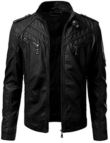 sutelang lurryly Veste Saharienne Homme - Hommes Automne Et Hiver DéContracté Solide Manteau Simple Sport Fermeture éClair Manteau Poche Baseball VêTements Volant Veste Blouson Cuir Capuche Homme