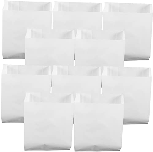 SOLUSTRE 100stücke Papierbeutel Für Lebensmittel Tragbare Snack-verpackungstüten Brot-sandwich-beutel Geeignet Für Obst Backwaren Süßigkeiten Und Ölbeständige Kleine Papiertüten