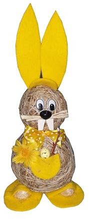 FURRYMAN Coniglietto pasquale - Decorazione - Coniglio di paglia (giallo)