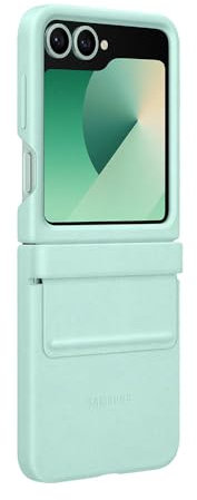 Samsung Kindsuit Case Custodia pieghevole in ecopelle per Galaxy Z Flip6 | Z Flip7 FE, Mint