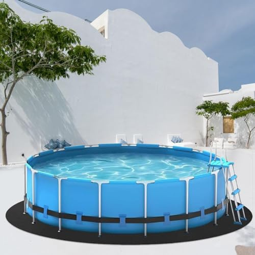 Whirlpoolmatte | Bodenschutzmatte Für Pools | Bodenunterlage Für Whirlpools | Runde Poolfolienunterlage | Bodenmatte Für Pools Unter Dem Pool | Bodenschutzmatte | Verhindert Einstiche Und Risse
