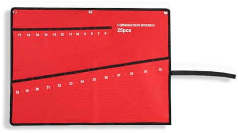 Werkzeug-Rollenschlüssel-Tasche schraubenschlüssel tasche bis 32 SegeltuchWerkzeug, Mehrere Taschen, Werkzeug-Aufbewahrungstasche, Tasche porta utensili