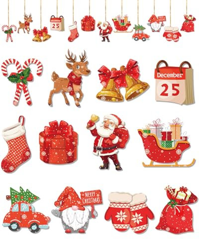 MOPZIJA 12 PCS addobbi natalizi per albero,decorazioni natalizie, natale decorazioni casa,decorazioni albero di natale, per Albero di Natale e Festa la Casa Decorazioni