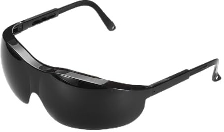 QUARKZMAN Lunettes de Protection pour Soudure Ir Shade 8 Ppe Lunettes de Protection 150X135X50Mm Lentille Enveloppante Opaque Léger pour Soudure