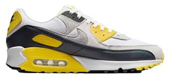 Nike Air Max 90 Men's Shoes (DM0029-111, White/Lightning/Photon Dust/Light Smoke Grey) Size 11