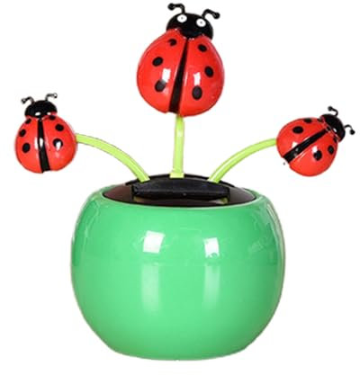 Fiores Oscillante Danzantes Ad Energia Solare, Fiori Danzanti Giocattolo Da Cruscotto Per Auto Solare, Fiores Di Ballo A Sfondatura, Ornamenti Per Auto A Testa