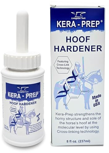 Kera Prep Hoof Hardener for Horses – Targeted Horse Hoof Care to Reinforce Hoof Structure at the Molecular Level – Repels Moisture, Restores Elasticity & Preps for Sealant – Ideal for Wet Conditions