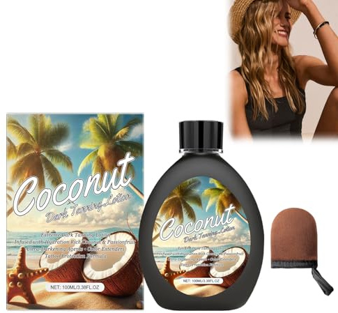 Bronzing Body Tanning Lotion 100 ml Intensive Tanning Accelerator Natural Tanning Cream for Deep Sun Tan Moisturising Self Tanner