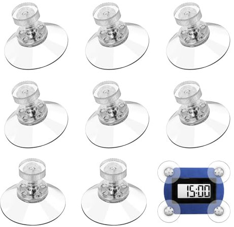 Disco de aparcamiento con ventosa para Needit Park Lite – Ventosas con rosca para disco de estacionamiento eléctrico, diámetro de 30 mm, accesorios de coche para disco de estacionamiento electrónico