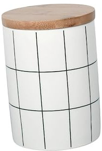 HOLIDYOYO Barattolo di Ceramica Ermetico Medio con Coperchio, Contenitore di Porcellana per Alimenti, Caramelle e Tè, Decorativo per Cucina e Sala da Pranzo, per Conservazione di Snack