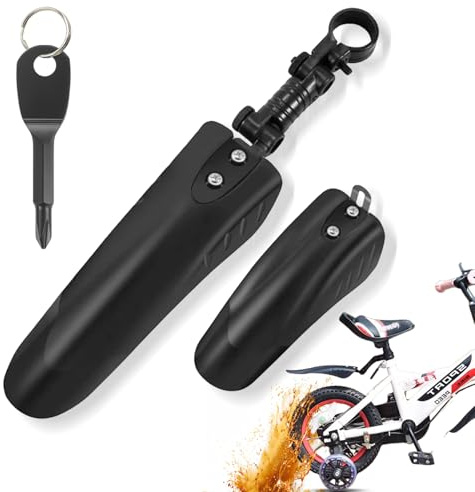 YUJUVI Fahrrad Schutzblech Kinder Fahrrad Schutzbleche Set Vorne und Hinten Schutzblech für 14-18 Zoll Fahrrad Mud Guard Schutzblech Fahrrad Set, Lässt Sich Schnell und Einfach Montieren