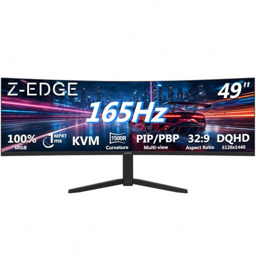 Z-Edge 49 tum böjd spelskärm DQHD 5120x1440 165Hz VA-panel