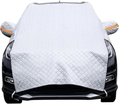 Parasole Invernale per Auto, Anti-Neve e Anti-Gelo, Universale, per vetri Anteriori, Protezione Solare, copriabiti per Auto, 267x145 cm, Copertura Protettiva per la Neve
