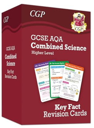 GCSE Combined Science AQA Higher Key Fact Revision Cards - Summary cards for quick revision (CGP AQA GCSE Combined Science)