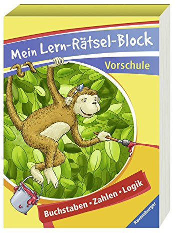 Mein Lern-Rätsel-Block Vorschule: Buchstaben, Zahlen, Logik