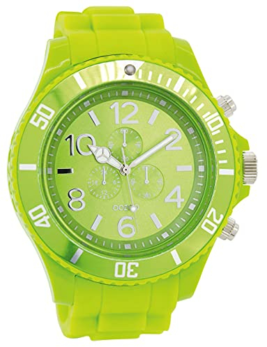Oozoo C4825 Herren Armbanduhr Silikon Armband Grün, Gurt