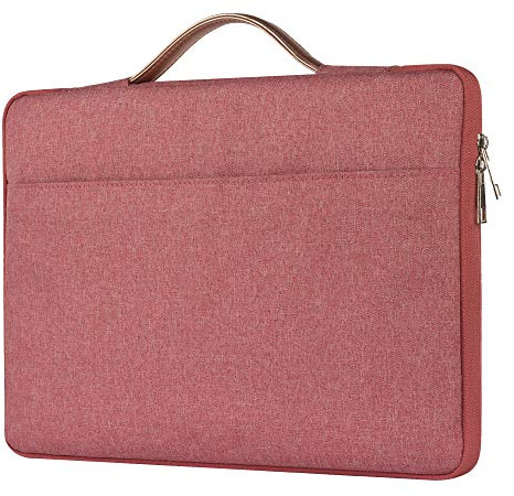 FINDING CASE 14 Inch Laptop Sleeve Case Bag, Shockproof Ultrabook Notebook Pouch Case Handbag for All 14 Samsung Sony ASUS Acer Lenovo Dell HP Toshiba Chromebook Computers (14 inch, rose gold)
