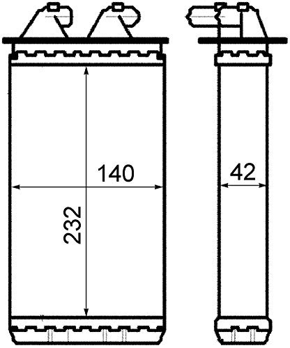 MAHLE AH 149 000S Scambiatore calore per riscaldamento abitacolo
