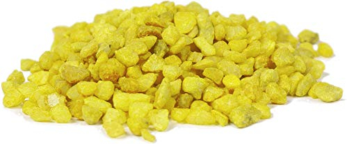 HEKU Coarse Decorative Granules in Yellow, Approx. 750 g, Versatile, Ideal for Weddings and Craft Projects, Resealable Tin