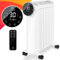 KESSER® Radiador de Aceite 2500W, Calentador Eléctrico, Ahorro de Energía con Pantalla, WiFi, App y Control Remoto, Pantalla Táctil, Radiador de Aceite Móvil Temporizador 24 h, Blanco