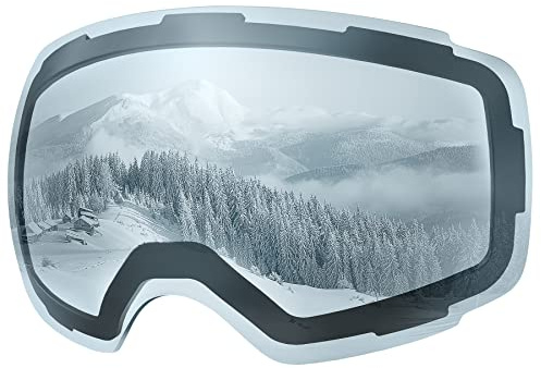 OutdoorMaster gafas de esquí PRO - Lente intercambiable sin marco 100% Protección UV400 Gafas Ski Snowboard for Mujer & hombre (VLT80% Light Blue)