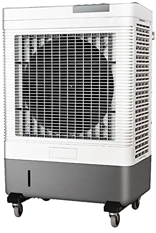 Silencioso Refrigerador de Aire, Enfriador de Aire Grande, 3 Modos 3 Velocidades, con 60L Tanque, Ruedas, Control Remoto Clase de eficiencia - White -L70*W43*H109cm