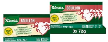 KNORR HALAL Brodo Agnello Dadi (3 Pezzi (3 x 8 x 9g))