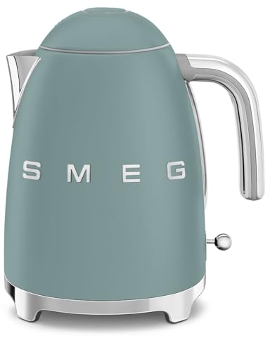 Smeg KLF03EGMUK Retro 50s Style Kettle, 1.7 Litre, 300W, Emerald Green
