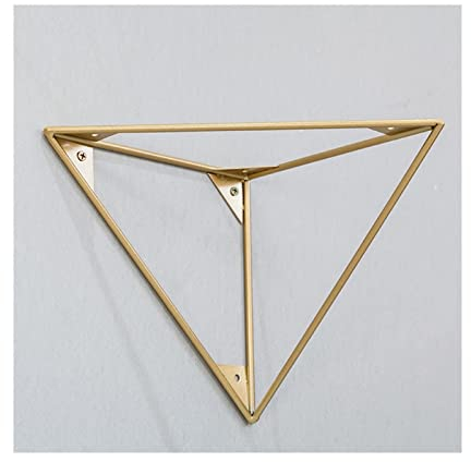 Regalträger Dreieck-Halterung-Schott-Kopf-Halterung Goldene Möbelklappen-Lager-Lager-Wandregal Montiert Lagerstütze Regal-Bodenträger unsichtbar (Size : 3)