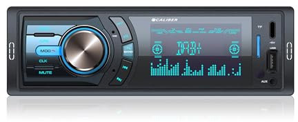 Caliber Autoradio Bluetooth 1DIN, DAB+/FM Tuner, 4x75W, USB/Micro SD, 2.1A Ladefunktion, Aux-in, Freisprecheinrichtung, Externes Mikrofon, RCA Ausgang, DAB+ Antenne, 85mm, MP3/WMA/APE/FLAC/AAC