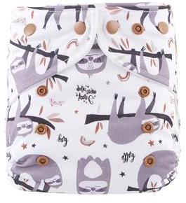 Lumina Pocketwindel BioBaumwolle inkl. Einlage 5-17kg - Sleepy Sloth